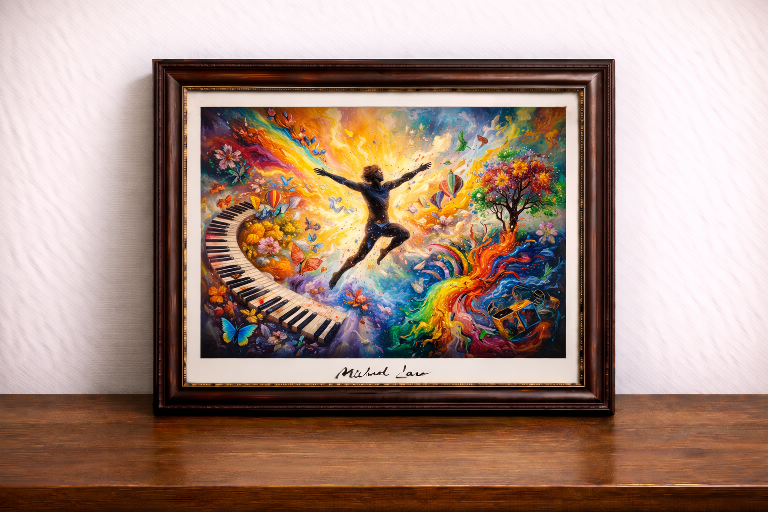 Explosion of color and motion