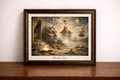 Surreal landscape with floating elements 2